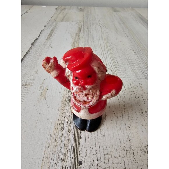 Vintage plastic red Santa‎ Xmas decor - Picture 1 of 8